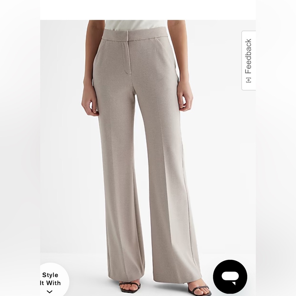 Express Editor High Rise Flare Trouser